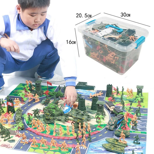 Set De Jouets Militaire 17 Pièces – Porte-avions, Avion De Chasse, Sous-marin, Cuirassés – Jeu D’action Pour Enfants