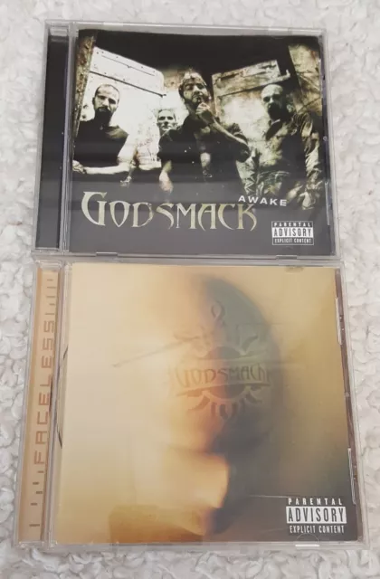 Godsmack  2 CD Lot - Faceless & Awake with original cases