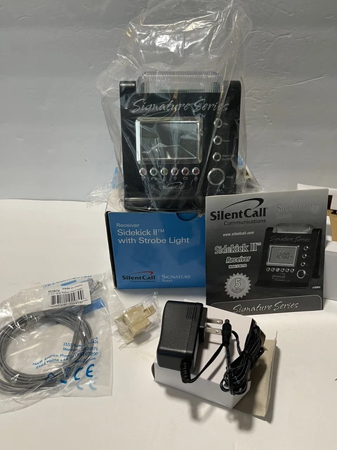 Silent Call Sidekick II SK2-SS Signature Series Strobe Clock Receiver New/OB