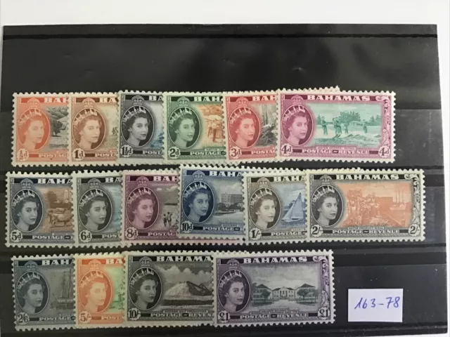 Briefmarken Bahamas Mi Nr 163-178 Postfrisch