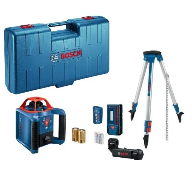 Bosch GRL1000-20HVK Rotary Laser Kit with Big Case by Authorized Distributor