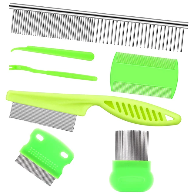 Pet Flea Comb and Stainless Steel Combs for Dogs Cats