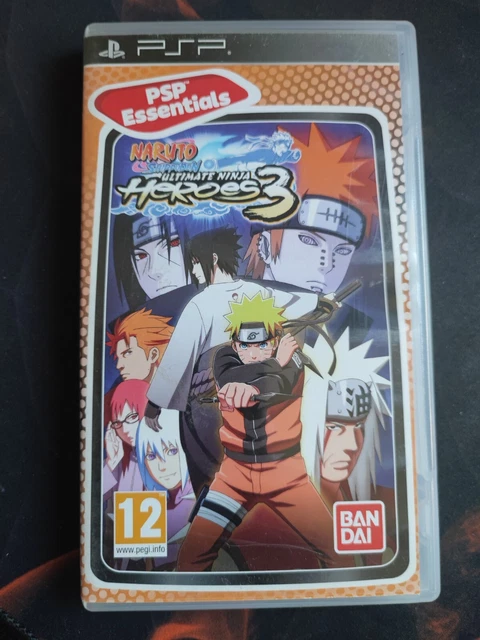 Jeu PSP Naruto Shippuden Ultimate Ninja Heroes 3 - Occasion, Complet, Bon état