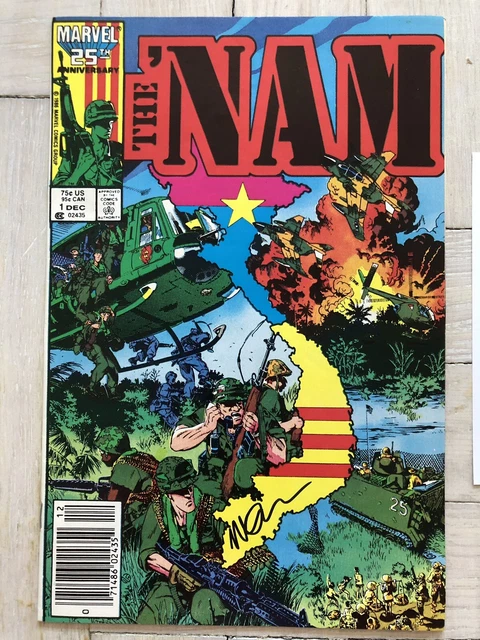 THE 'NAM #1 (1986) VF - SIGNED by MICHAEL GOLDEN
