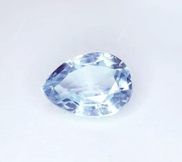 Certifié Véritable Saphir Gemme 3.97 Carats Desseré Poire à Facettes Sri Lanka