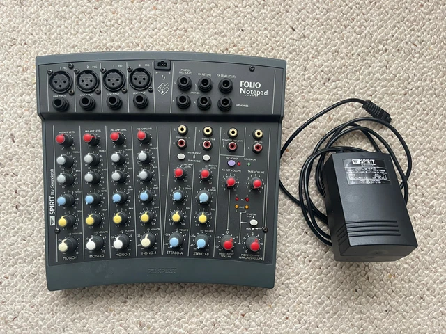 SPIRIT BY SOUNDCRAFT Folio Notepad Mixing Console - Untested