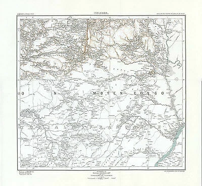 Kamerun - Ikelemba Moyen Congo Makoua Äquator Kouyou Kuyu Kolonialatlas 28