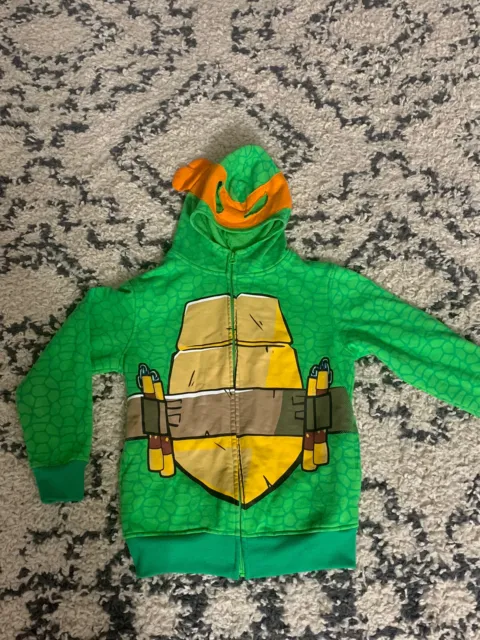 Nickelodeon Teenage Mutant Ninja Turtles Hoodie Jacket Youth Boys L TMNT Costume