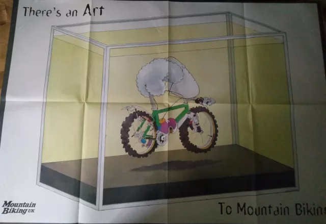 MINT SAUCE Jo Burt Large Wall Poster  MBUK Magazine Mountain Bike  NEW