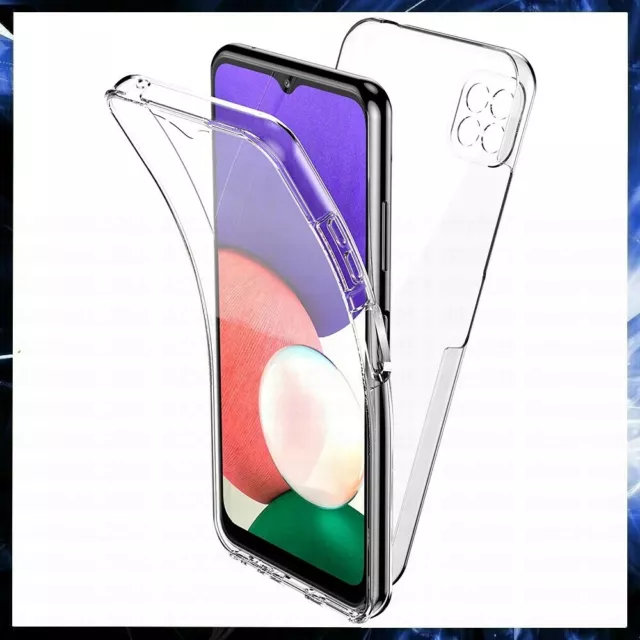 Cover 360° Per Samsung Galaxy A22 5G Custodia Fronte Retro Trasparente In Tpu