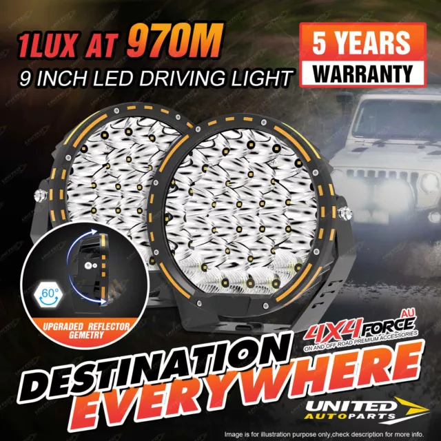 9 inch LED Cree Driving Spot Lights Round Offroad SUV 4x4 Truck Headlights