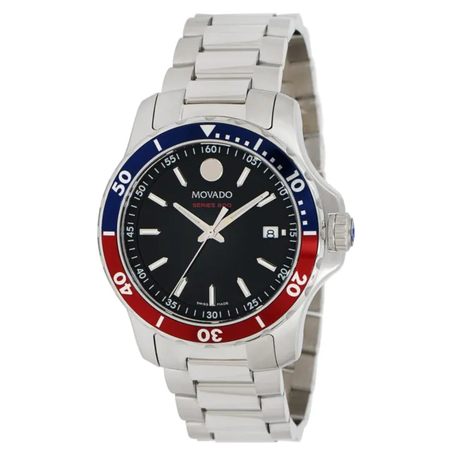 Movado 2600152 Men's Series 800 Black Dial Quartz Watch