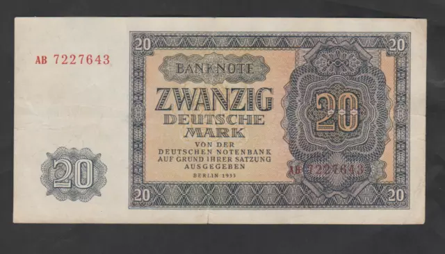 20 Mark der Deutschen Notenbank 1955