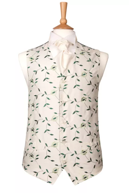 GILET DA SPOSA VERDE VINE ABITO VORTICE ARGENTO AVORIO DA UOMO PAGINA RAGAZZI (d8)