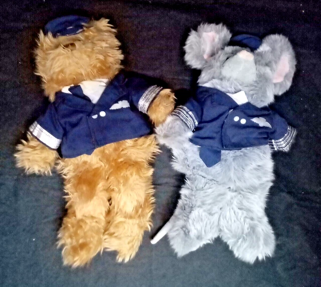 2 RUSS PLUSH Soft Gloves Puppets 30cm Tall Captain Big Ears Mouse £