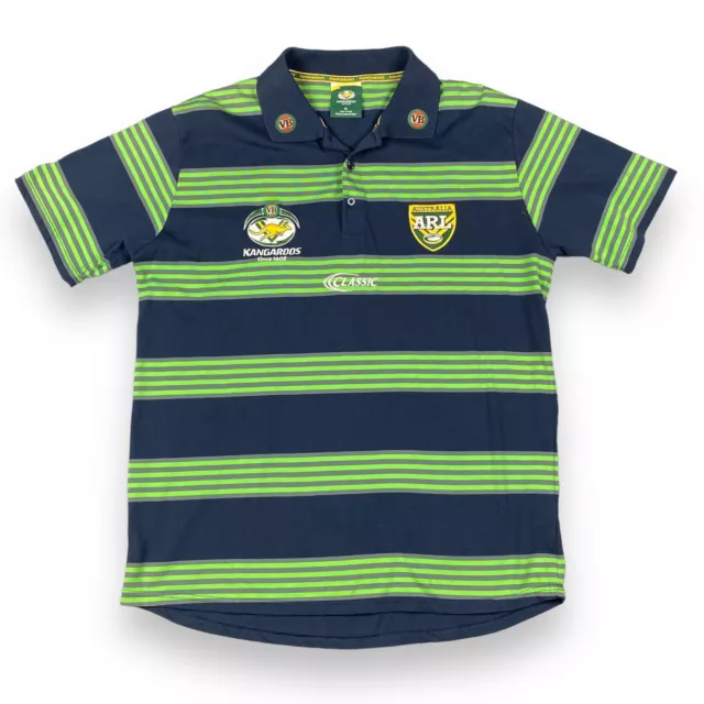 Men's ARL Australia Kangaroos Players Polo Top Shirt Size XL