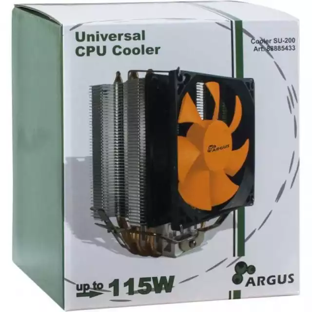 ARGUS SU-200 | CPU Kühler für Intel Sockel | bis zu 115W TDP | 92mm FAN | 32048