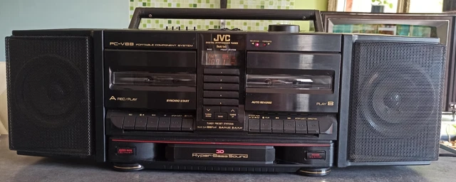 JVC PC-V88 Radio double cassette Vintage, Ghetto Blaster, Boombox (1989)