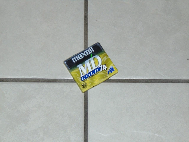 New Maxell MD-74 Gold Recordable MiniDisc