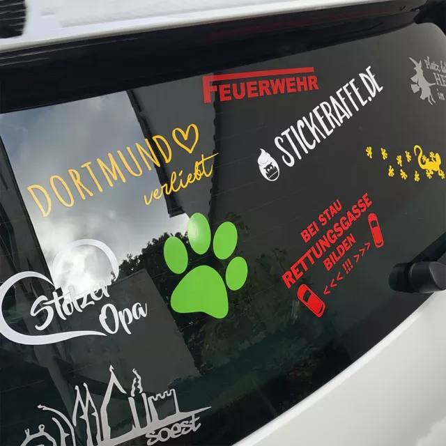 Kein Kind mit Scheissnamen an Bord Auto Aufkleber Sticker Heckscheibenaufkleber 2