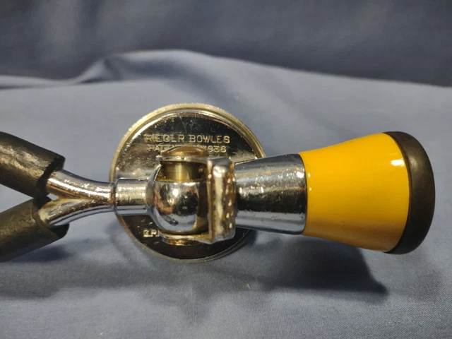 Vintage Rieger Bowles Pilling Sprague Stethoscope Antique Medical Yellow Bell 2