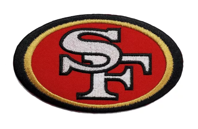 NFL San Francisco 49ers Iron or Sew-On Patch 3 X 1 5/8