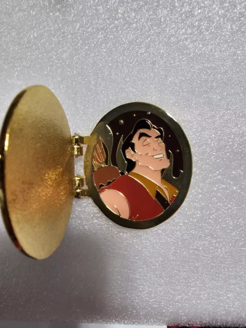 Loungefly Disney Villains Hinge Locket Portrait Gaston Mystery Blind Pin 1.5"