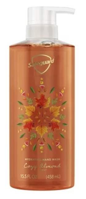 Lavado a manos hidratante Safeguard, acogedor aroma a almendras, 15,5 Fl. Oz.