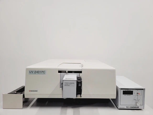 Lab Sample Tcc Machine SHIMADZU UV-VIS SPECTROPHOTOMETER UV-2401PC & TCC Temperature ...