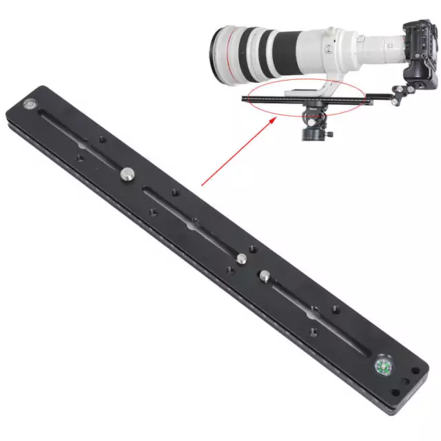 35cm iShoot Kameraplatte für Kamera Stativ Kugelkopf Doppelseitig Klammer Clamp