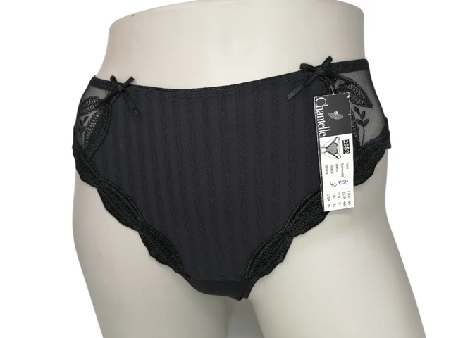 Slip Chantelle Réf. 2983 Noir – Taille FR46/EUR44, Sous-vêtement Femme Coloré Et Confort