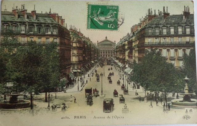 Paris 75 CPA Avenue Of the Opera Good Condition 1912