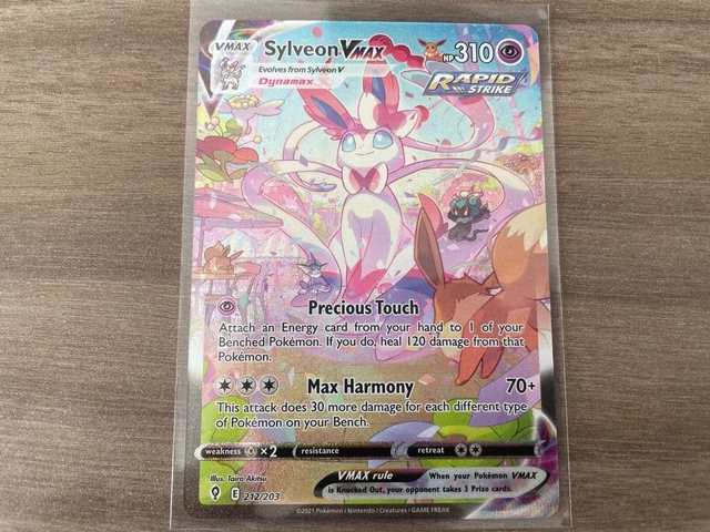 Pokemon Sylveon V max alternative art 211/203 perfect condition.