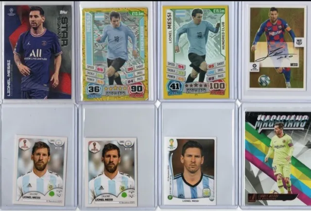 Lionel Messi Football Bundle Cards Sticker Autograph Rare Lot Panini Topps SP 16