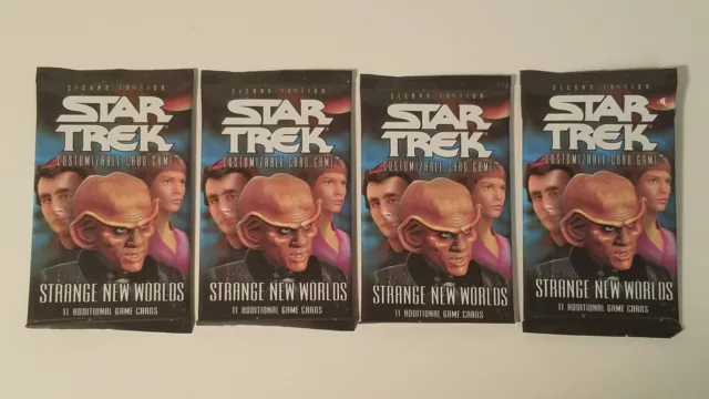 Star Trek CCG - Decipher - Strange New Worlds - 4 Booster Packs