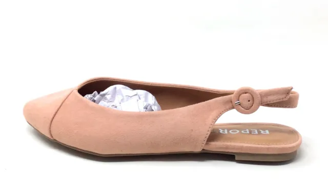 Report Womens Brighton Slingback Pointed Toe Ballet Flat Pink SIze 6.5 M US