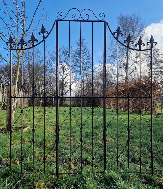 Rankgitter Gartenzaun Rankhilfe Fleur De Lis Antik Stil Zaun Metall Garten Neu