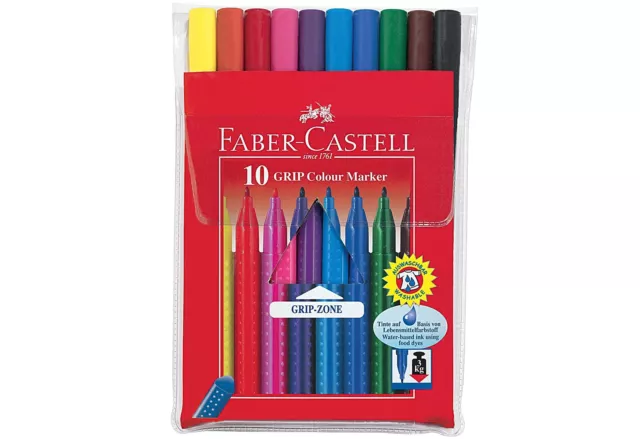Faber Castell Fasermaler Colour Grip 10er