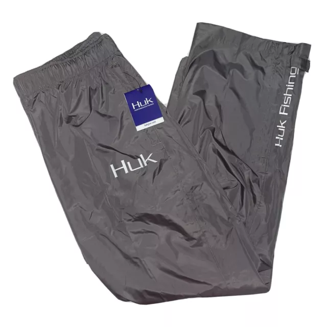  Huk Men's Gunwale Water Proof & Wind Resistant Rain Pant,  Black, Large : Clothing, Shoes & Jewelry