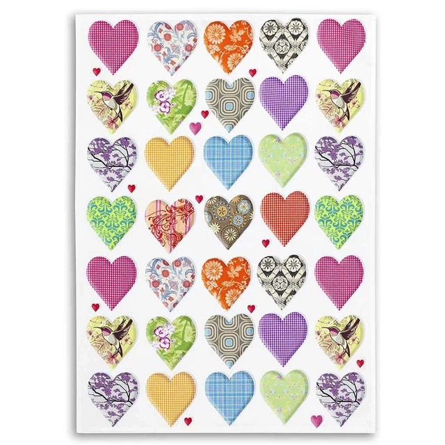 Kracht Geschirrtuch Druck 50x70 cm Glück & Seeligkeit Herzen Liebe Herzchen Love