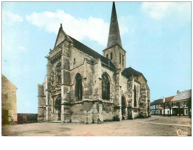 95. n°34961.belloy en france.l eglise.cpsm 15 x 10.5 cm .