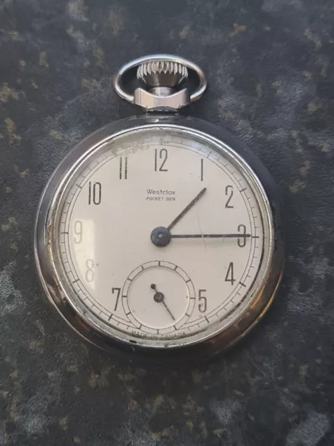 VINTAGE WESTCLOX POCKET Ben Pocket Watch 12.00 PicClick UK