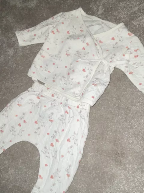 Baby Girls Next White Detailed Outfit Tracksuit Size 0-3 Months