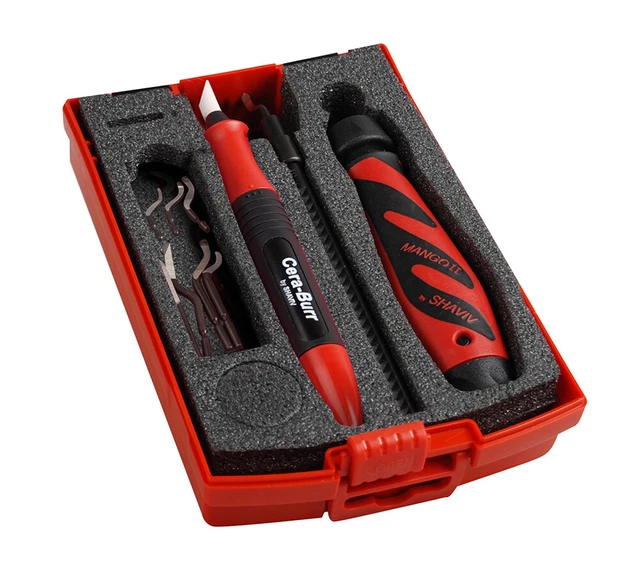 Shaviv 29263 Deburring&Deflashing Set Mango II,Holder B&E,B10,B11,B25,E111,E250