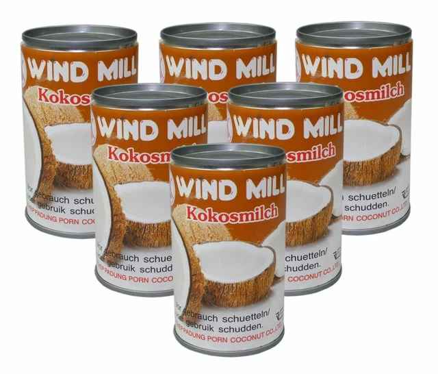 [6x 165 ml] WINDMILL latte di cocco / latte di cocco / latte di cocco