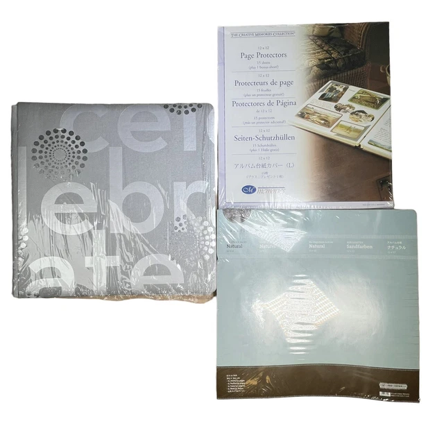 Álbum de plata Creative Memories 12 x 12 + páginas y protectores