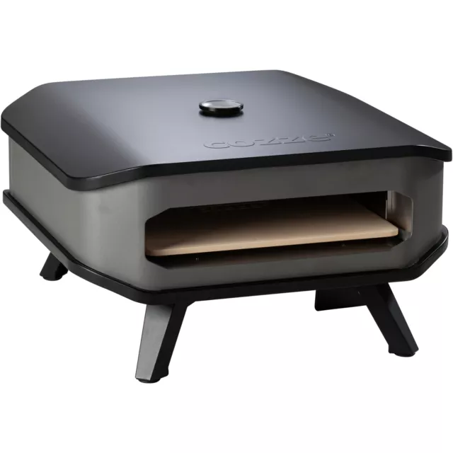 Cozze Pizzaofen 13", mit Thermometer, schwarz