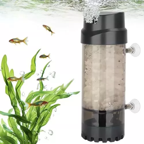 Aquarium Fluidized Moving Bed Filtermedia Submersible Sponge Filter With Air Sto