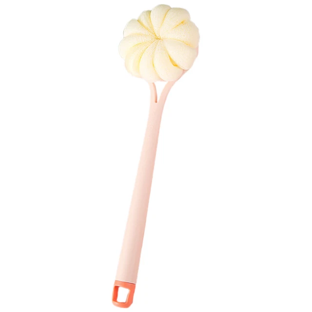 SHOWER SCRUBBER BRUSH Back Exfoliating Washcloth Long Handle Bath £10.