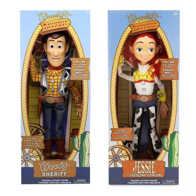Gifts Disney Toy Story Talking Woody Jessie Action Figures Cloth Body Model Doll